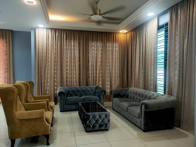 FULLY FURNISHED | END LOT 2 Sty Terraced House For Rent Puisi Alam Sari