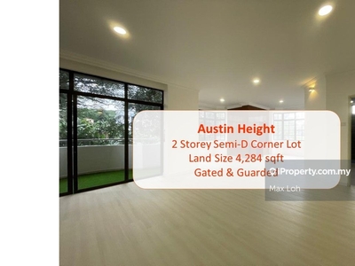 Austin Heights, 2 Storey Semi-D Corner Lot, Gated & Guarded