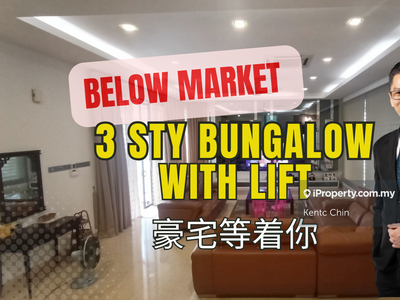 B E L O W M A R K E T Three Storey Bungalow, Freehold & Gate Guarded