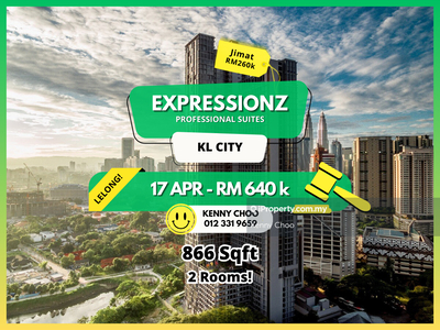 Bank Auction Save Rm260k Expressionz Suites @ MRT 2 Raja Muda KLCC