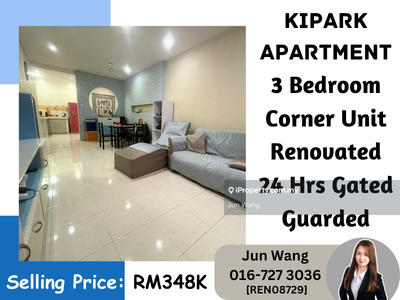 Kipark Apartment, Corner Unit, Renovated, 24 Hrs Gated Guarded, 3 Bed