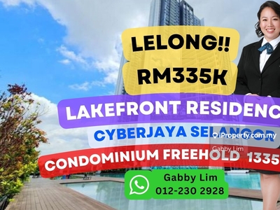 Lelong Super Cheap Condominium @ Lakefront Residence Cyberjaya Sel