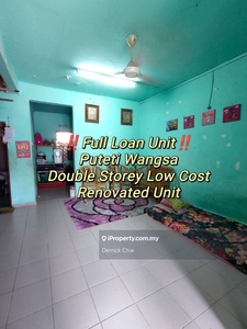 Puteri Wangsa Double Storey Low Cost, Fully Extended
