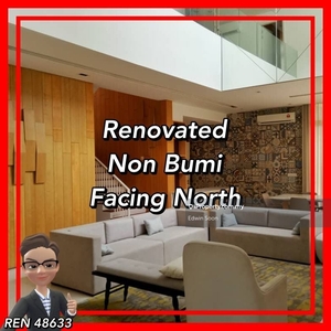 Renovated / Fully furnished / Non Bumi / Facing North