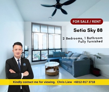 Setia Sky88 2bedrooms type fully furnished unit with city view