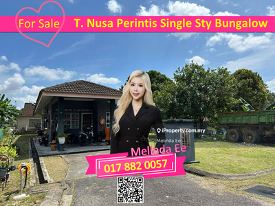 Taman Nusa Perintis Nice Single Storey Bungalow Corner Lot 3bed