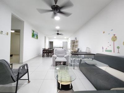 D pines, 3 rooms and 1 store rooms, fully furnished, near LRT cempaka