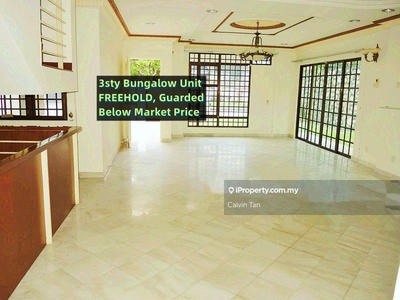 Freehold bungalow unit in ampang, good condition, guarded, easy access