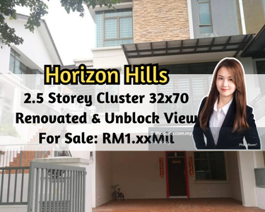 Horizon Hills, 2,5 Storey Cluster 32x70, Renovated Unit, Unblock View