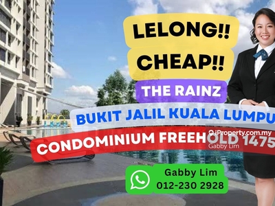 Lelong Super Cheap Condominium @ The Rainz Bukit Jalil Kuala Lumpur