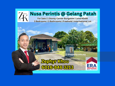 Taman Nusa Perintis Gelang Patah Single Storey Bungalow Corner Lot