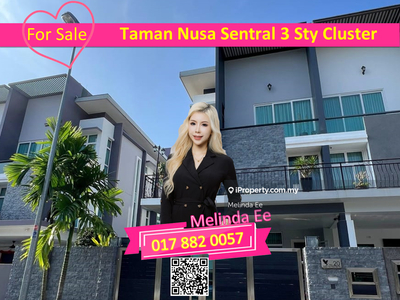 Taman Nusa Sentral Fully Furnished 3 Storey Cluster Beautiful 5bed