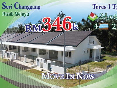 Luas 24 kaki Teres 1 Tingkat•Banting•Langat Utama•RBT Bukit Changgang•Ready Move in•