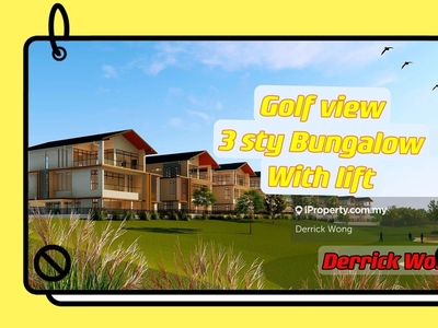 Unblock golf view bungalow, modern facade, Surrounding natural scenery
