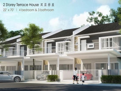 2 Storey Terrace Malay Unit 1 Krubong For Sales