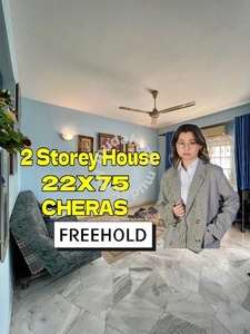 [22X75 Freehold] Cheras 2 Storey House Bandar Tun Hussein Onn BTHO