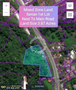 Beside Main Road Mixed Zone Land At Serian For Sale