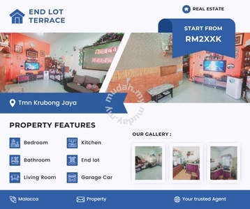 Full Loan Below Value 9% Renovate House End Lot 1 Teres Krubong Jaya