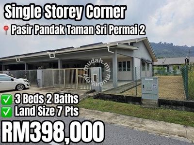 Pasir Pandak 7 Points Taman Sri Permai 2 Single Storey Corner