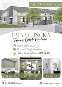 0% Booking fees 0% Down-payment 22x70 teres setingkat