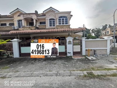 Ipoh garden east partial furnished double storey corner house for ren