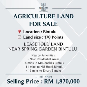 Agriculture Land at Bintulu [Near Spring Garden Bintulu]