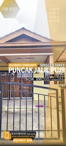 [Guarded] Single Storey House For Rent Puncak Jalil (PUJ 9) Seri Kembangan