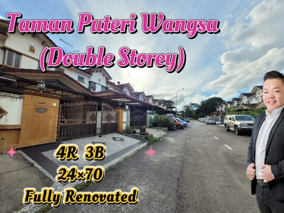 Taman Puteri Wangsa Fully Renovated/ 24×70/ 4R 3B/ Market Cheapest/ Ulu Tiram/ Bestari Indah/ Pelangi Indah/ Dato chellam/ Jalan Ayu