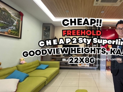 C H E A P 2 Sty Superlink @ Goodview Heights, Kajang
