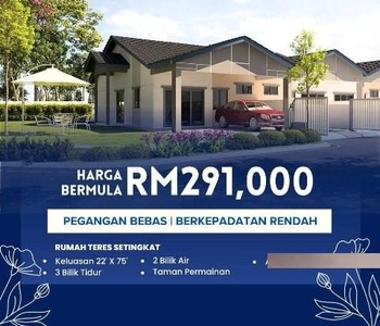 For Sales : Projek Rumah Baru Freehold, Teres 1 Tingkat, Fasa 3, Sitiawan, Manjung, Perak.