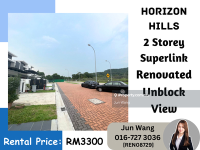 Horizon Hills, 2 Storey Superlink 24x75, Unblock View, Fully Renovated