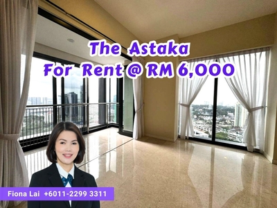 The Astaka @ 1Bukit Senyum city view, middle high floor, partly furnished unit, big balcony, good in condition