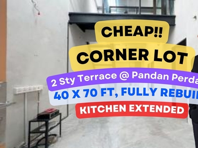 C H E A P 1.5 sty CORNER terrace house with fully rebuilt & industrial style
