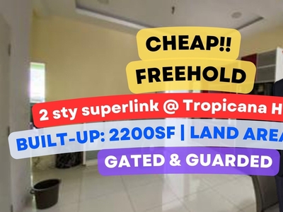 C H E A P 2 sty superlink @ Parkfield Residence , Tropicana Heights