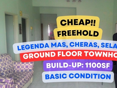 C H E A P ground floor townhouse @ Legenda Mas, Cheras, Selangor.