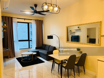 Warm and high floor unit. Fully furnished