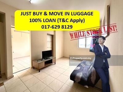 100% loan move in luggage unit at subang jaya