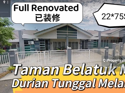 Fully Renovated Single Storey Terrace Durian Tunggal Taman Belatuk Mas