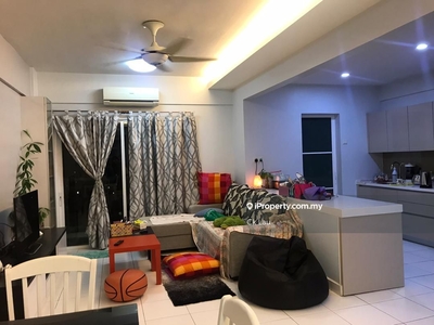 Kepong nr MRT & Partially furnished with well kept unit