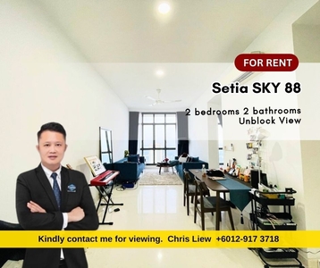 Setia Sky 88 fully furnished high floor, good in condition unit, city view