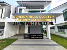 Horizon Hills 2-Storey 35x80 Cluster House @Jln Hijauan