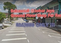Ground Floor Shoplot @Taman Johor Jaya Bakawali