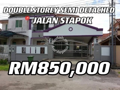 Stapok WELL MAINTAINED Double Storey Semi Detached