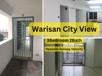 Warisan Cityview 3R2B [For Sale] @ Cheras opposite Sunway Velocity,Jalan Loke Yew,near KL City,MRT/LRT Station,TRX,Chan Sow Lin