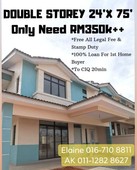 New Double Storey Terrace House 24'x 75'#ONLY NEED RM350k++