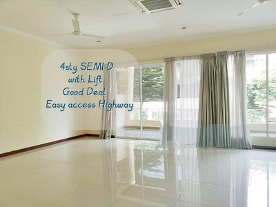 Beverly Heights, Ampang Jaya, 4 storey Semi D For Sale, Below Market Price