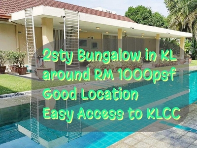 Jalan Taman U Thant, KL City, 2 storey Bungalow For Sale, near KLCC, Embassy Row