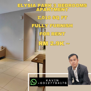 Elysia Park Medini 3 bedrooms Fully Furnish For Rent
