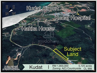 Kudat Land CL999 I Roadside Road I Jalan Pinangsoo I 6 Mins fr Airport