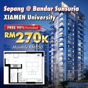 270k Sepang Investment Condo【Nearby University】@Fully Furnished